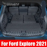 rear trunk mat car trunk leather mats parts rear boot liner styling anti new pattern dirty protector tray for ford explorer 2021