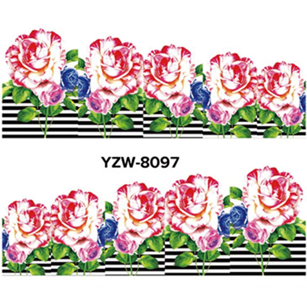 DIY наклейки для ногтей с аппликацией в виде цветка из ротанга кружевом паста