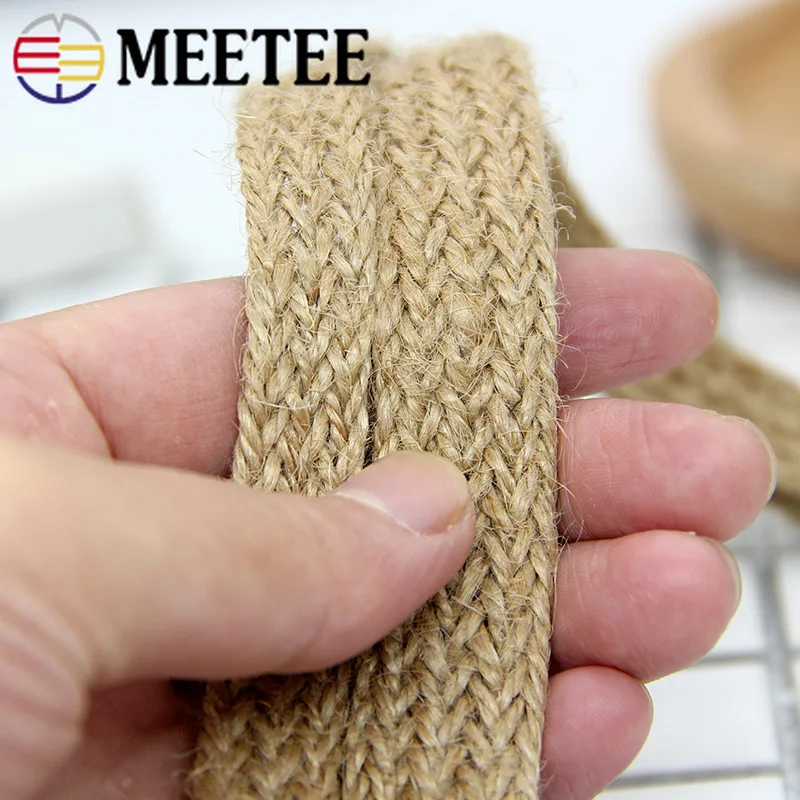 Meetee 10 м 8-15 мм тканый пояс пеньковые шнуры ручная работа хлопковая веревка