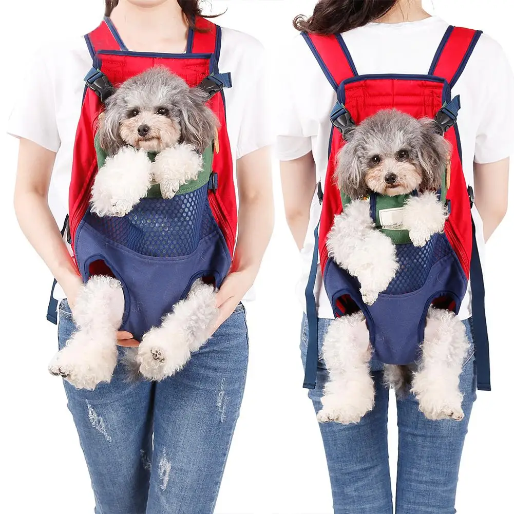 Pet рюкзак-переноска для собак ошейник, поводок велосипедная сумка для домашних животных, нагрудная сумка передняя сумка-переноска для собак для велосипеда для путешествий на открытом воздухе прогулки походы