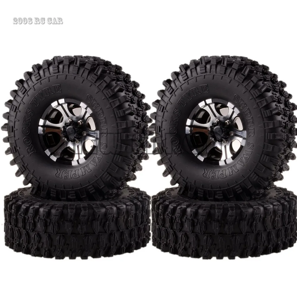

HSP 4xRC 1050-7032 HPI колесо/обод и шина 1,9 дюйма металлический гусеничный D90 SCX10 1/10