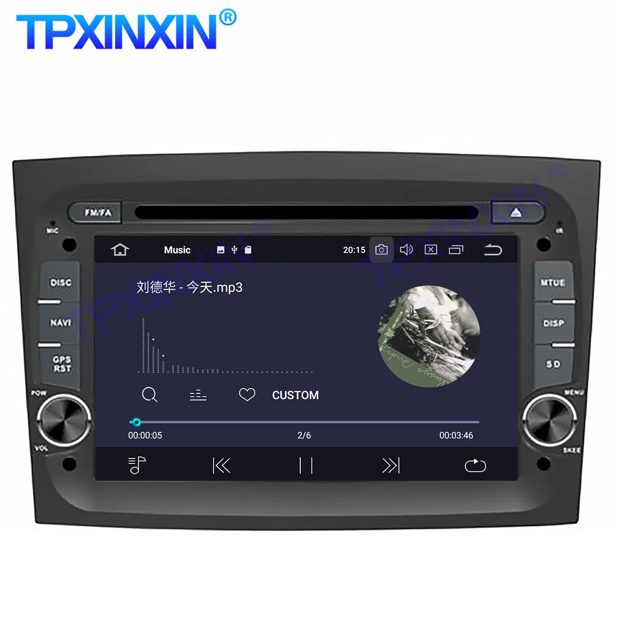 Android10 PX6 Car Radio For FIAT DOBLO 2016 2017 - 2018 Multimedia Video Recoder Player Navigation GPS Accessories Auto 2din dvd