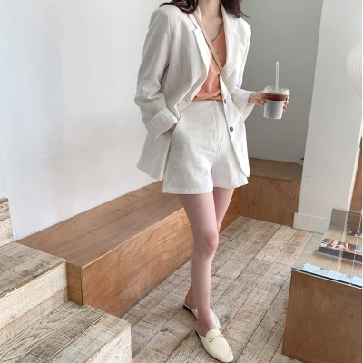 Женский офисный костюм из двух предметов повседневный элегантный комплект