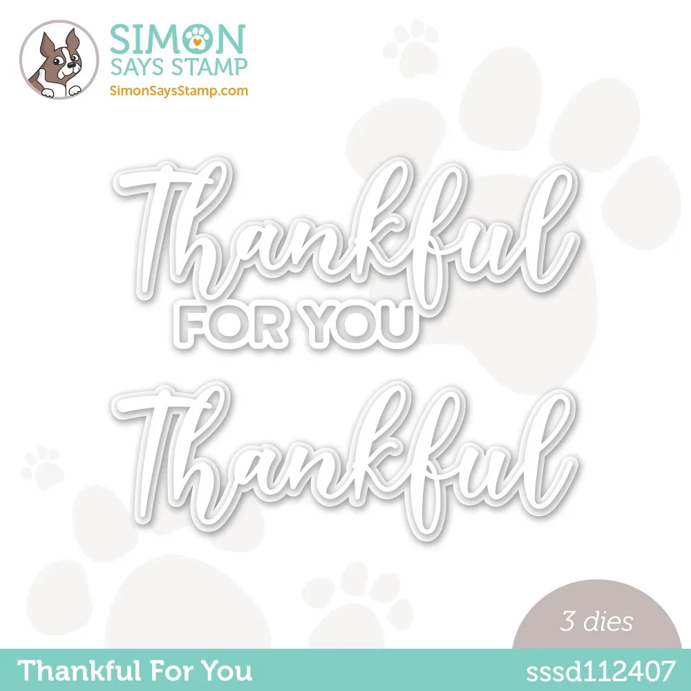 

Thankful for You Wafer Metal Cutting Dies Scrapbook Diary Decoration Stencil Embossing Template DIY Greeting Card Handmade 2021