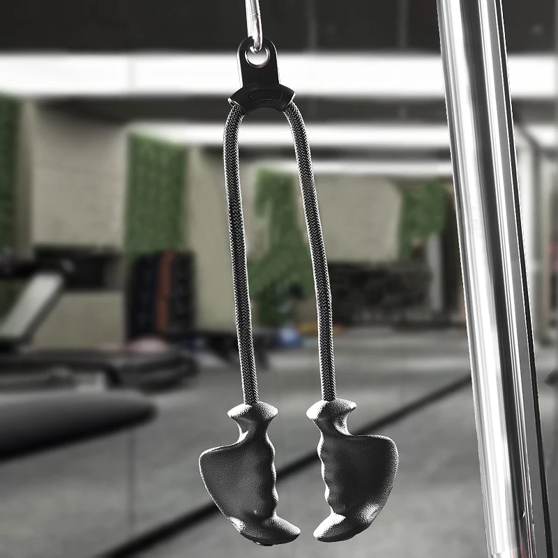 Тренировочный трос для фитнеса тянущаяся ручка дома тренажерного зала шкив