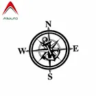 Креативные автомобильные стикеры Aliauto, темно-синий Компас для декора автомобиля, водонепроницаемая Виниловая наклейка для Kia Volvo Honda Civic Mitsubishi,16 см * 15 см