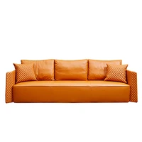 italian post modern light luxury first layer cowhide sofa combination original design size apartment italian leather art