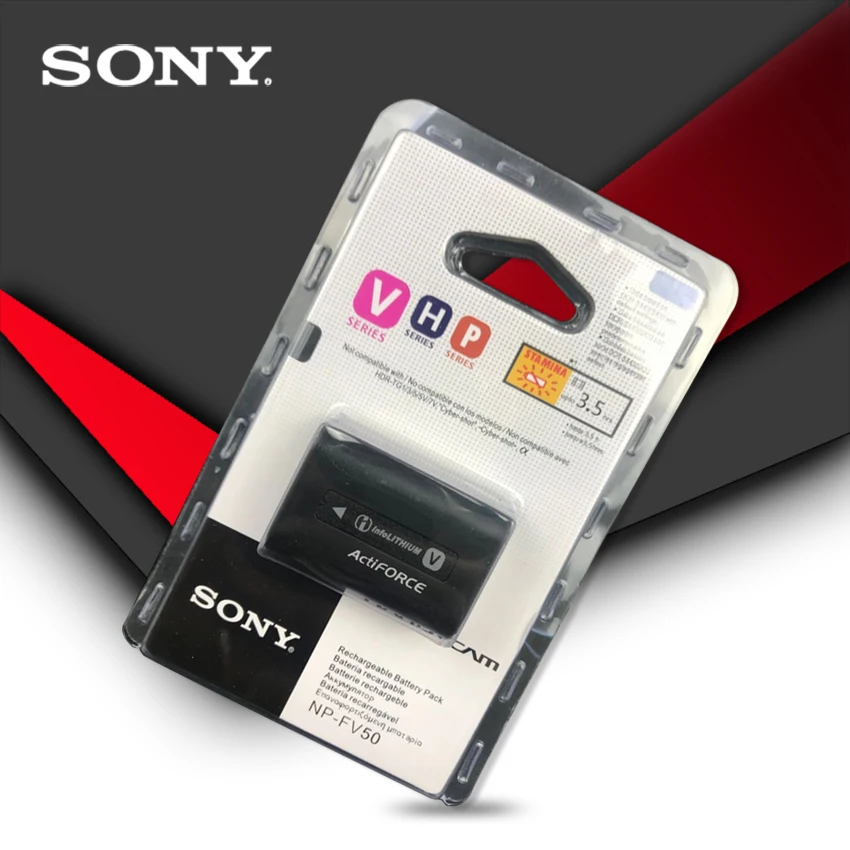 Оригинальная Аккумуляторная батарея Sony NP FV50 HDR XR550E XR350E CX550E CX350E CX150E DCR SR68E SX83E SX63E SX43E
