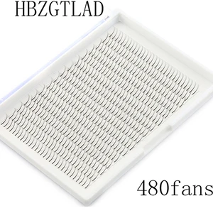 Новые шелковые длинные накладные готовые ресницы 480 веера 3D4D5D6D 0,1 наращивание синтетических волос ручной работы русский объемный макияж