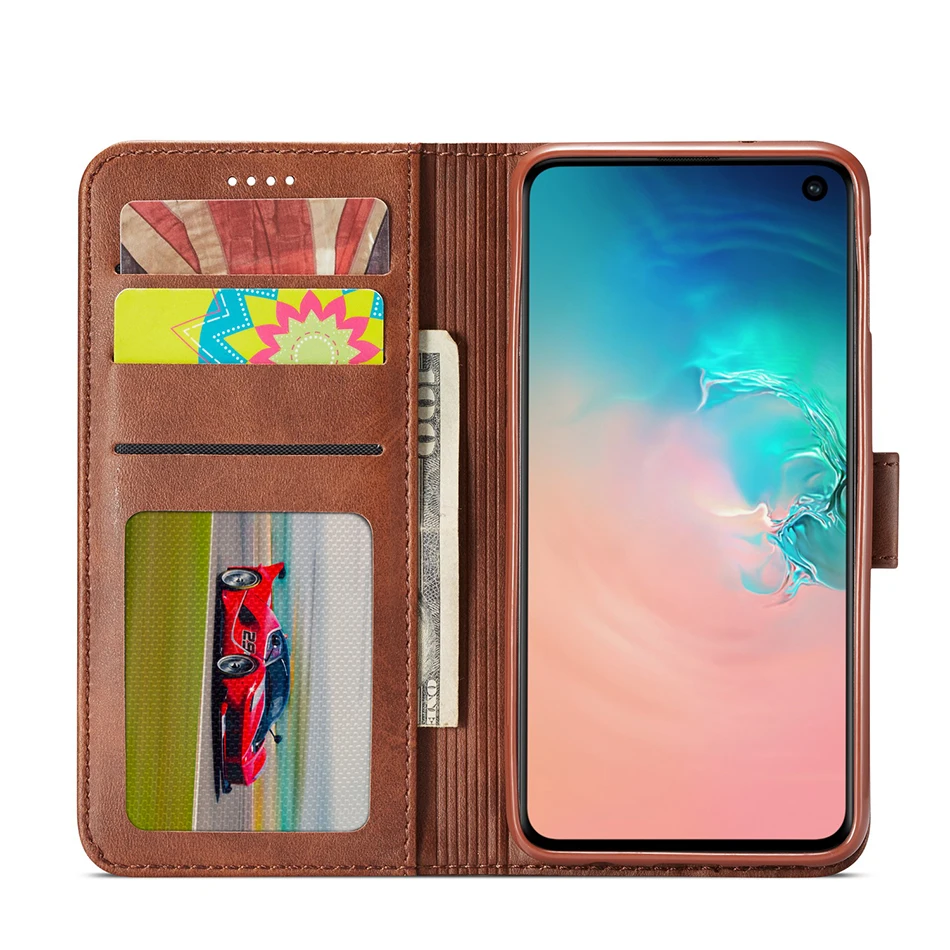 Простой стильный кожаный чехол бумажник для samsung Galaxy Note 9 SM N960F телефона с