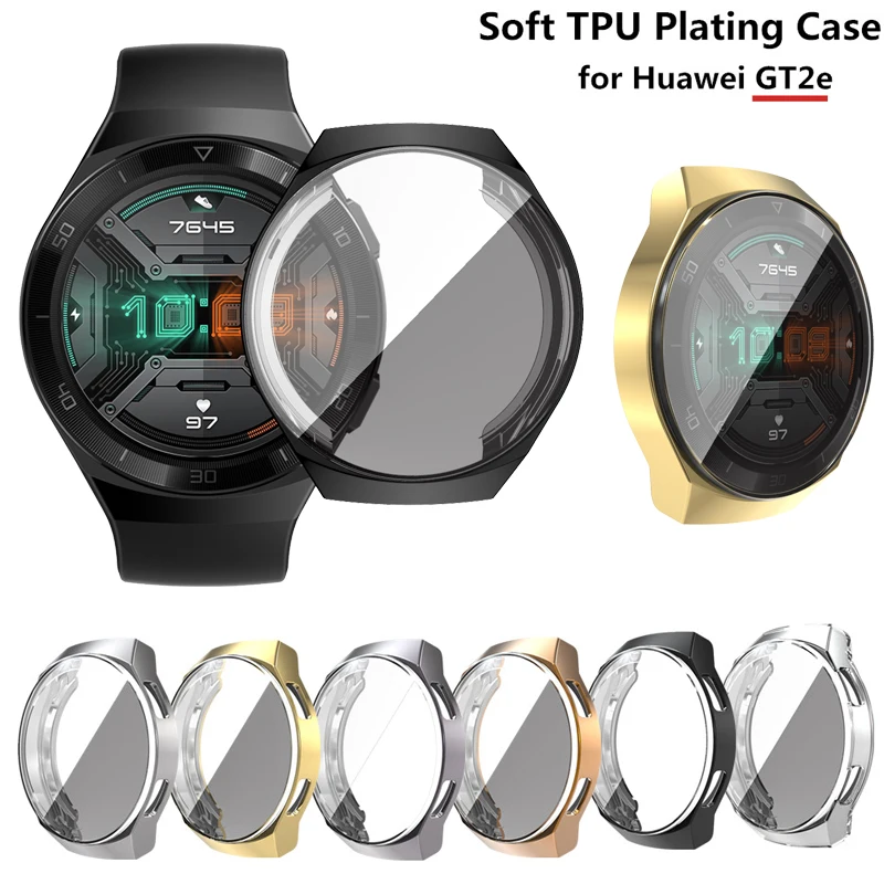 

Tpu plating case for Huawei watch gt 2e gt2e gt2e cover screen protector case smart watch electroplated plated protective