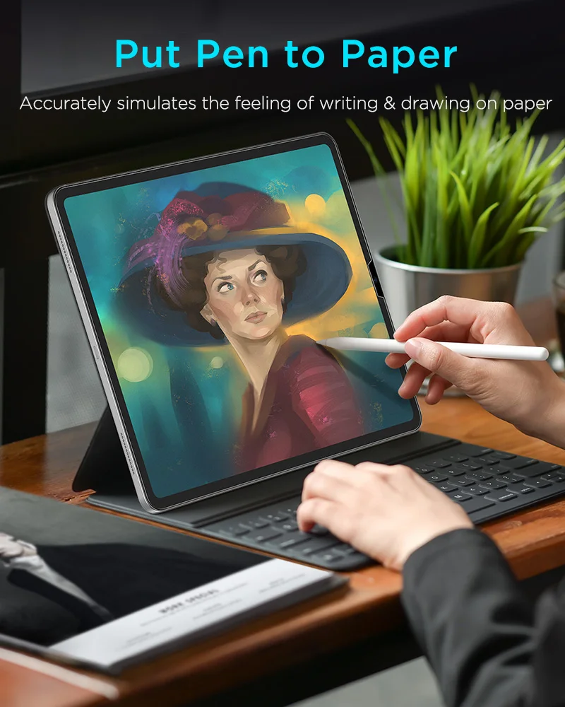 ESR бумажная Защита экрана для iPad Pro 11 12 9 2021 2020 2018 как написано на бумаге 8 7/iPad mini 6 Air 4