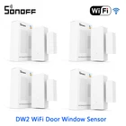 SONOFF DW2 Wifi беспроводной датчик окна двери открытыеЗакрытые детекторы eWeLink приложение оповещения Умный дом Охранная сигнализация