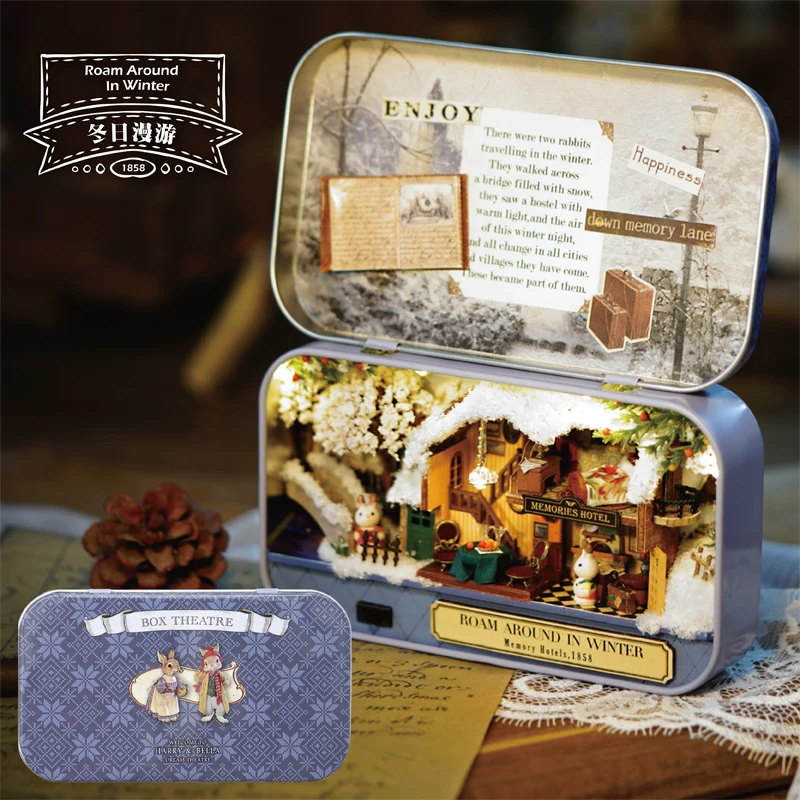 Игрушки для детей Миниатюрный Кукольный Дом Diy кукольный домик театр мебель