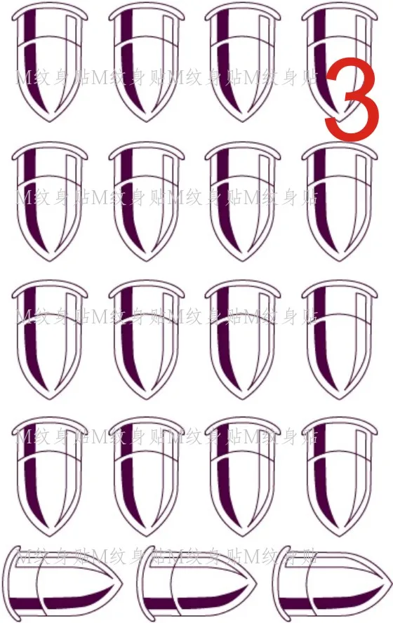 Тату-наклейки на плечи и талию водостойкие |