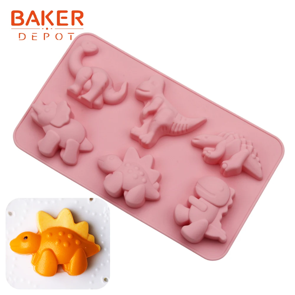 Форма для мыла и смолы силиконовая форма в виде динозавра выпечки тортов 6