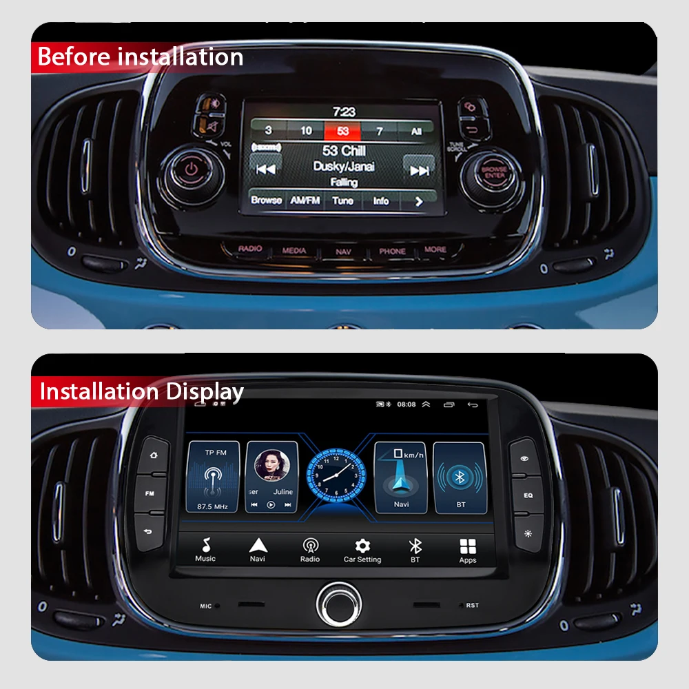 Автомагнитола 2 Din 7 дюймов Android 10 0 Wi-Fi GPS-навигация Автомобильный мультимедийный