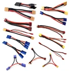 XT60 XT90 T EC5 EC2 TRX JST Plug Параллельный разъем для аккумулятора удлинитель Y O разветвитель адаптер AWG провод для RC FPV запчасти