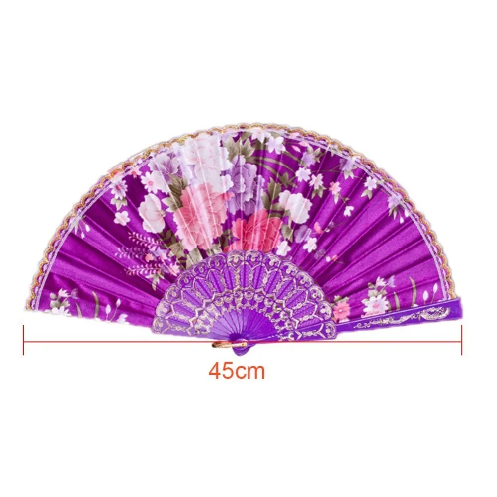 Модный Китайский Японский складной веер Sakura Cherry Blossom Карманный ручной вентилятор