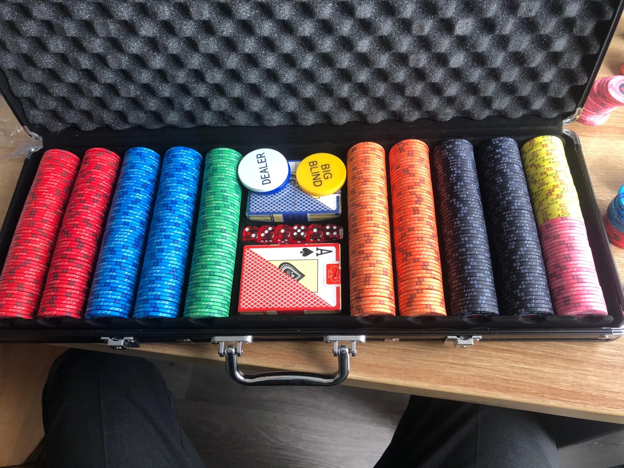 

10pcs/Lot EPT Ceramic Texas Poker Chips Professional Casino European Poker Chips Set Dropshipping
