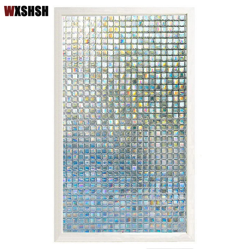 Маленькая мозаичная стеклянная пленка статический липкий лазер ПВХ защита