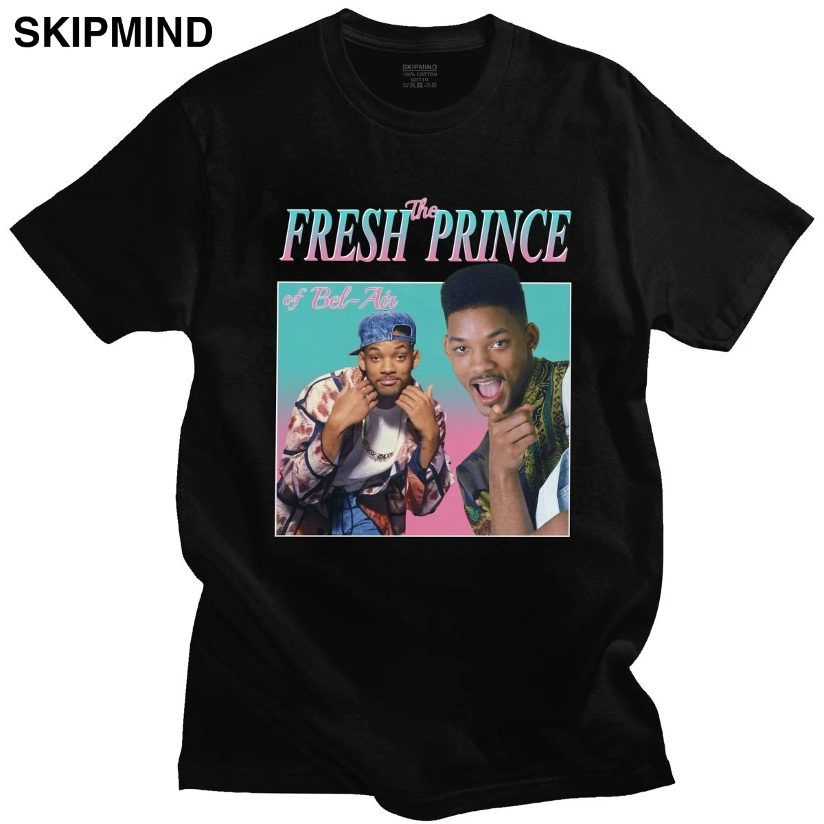 Модные Fresh Prince Of Bel Air футболка для мужчин в стиле 90 х Стиль Уилл Смит из хлопка с