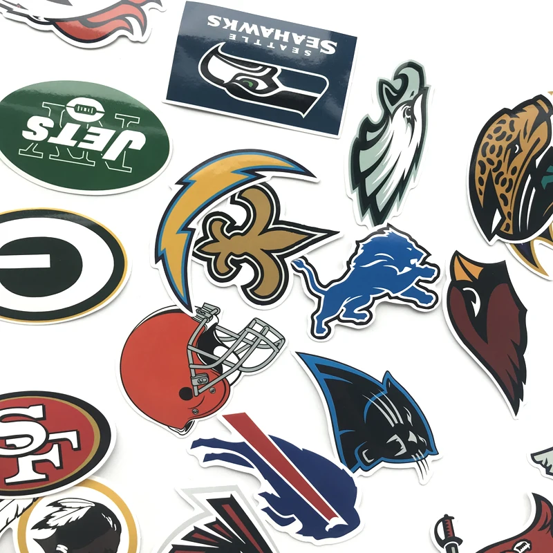 32 шт./лот Мультяшные футбольные наклейки для детей скейтборд багаж автомобиль