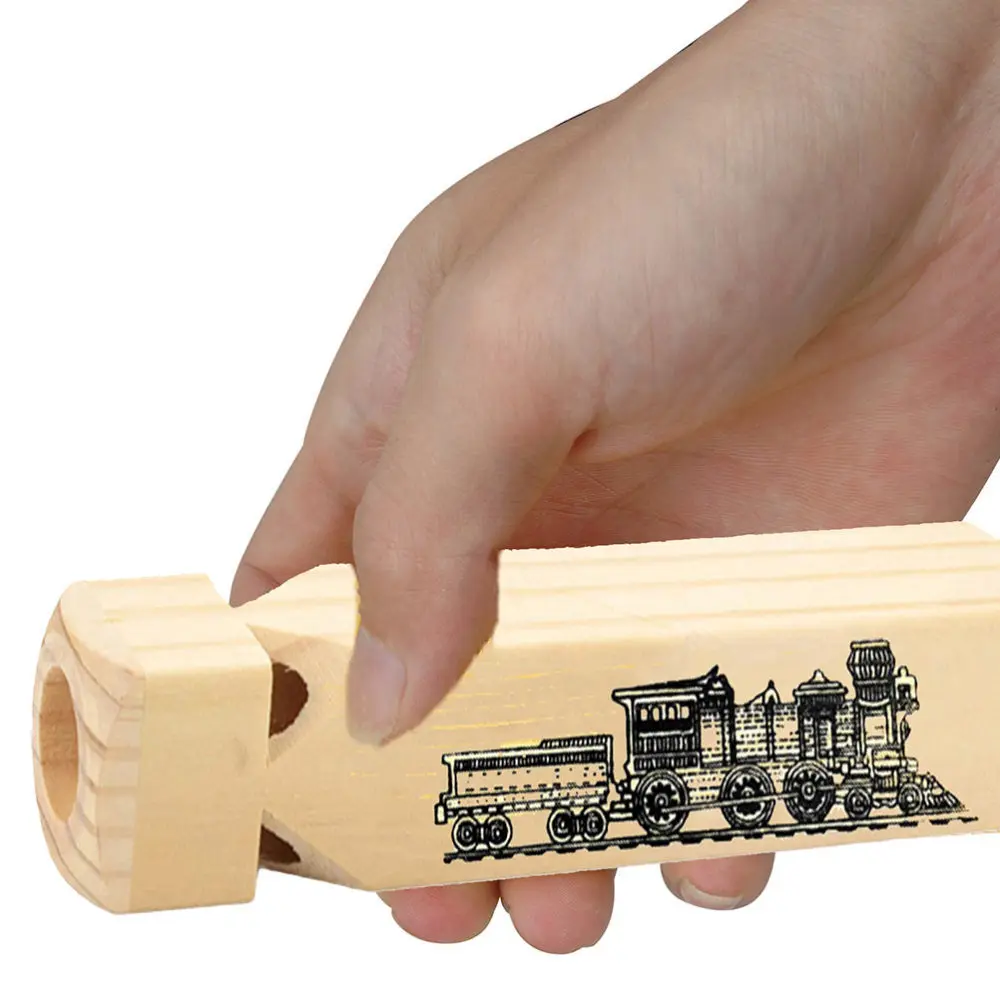 

1pc Wooden Train Whistle for Kids Funny Train Themed Noisemaker Party Gift Idea