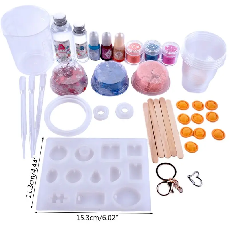 

1 Set Crystal Epoxy Resin Mold Bracelet Pendant Casting Mould Handmade DIY Crafts Jewelry Making Tools