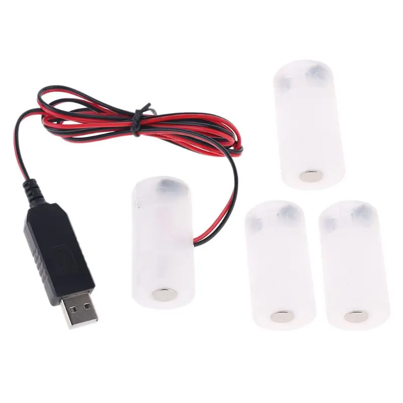 Блок питания LR14 C сменный блок USB 1-4 шт. аккумулятор 1 5 в M5TD | Электроника