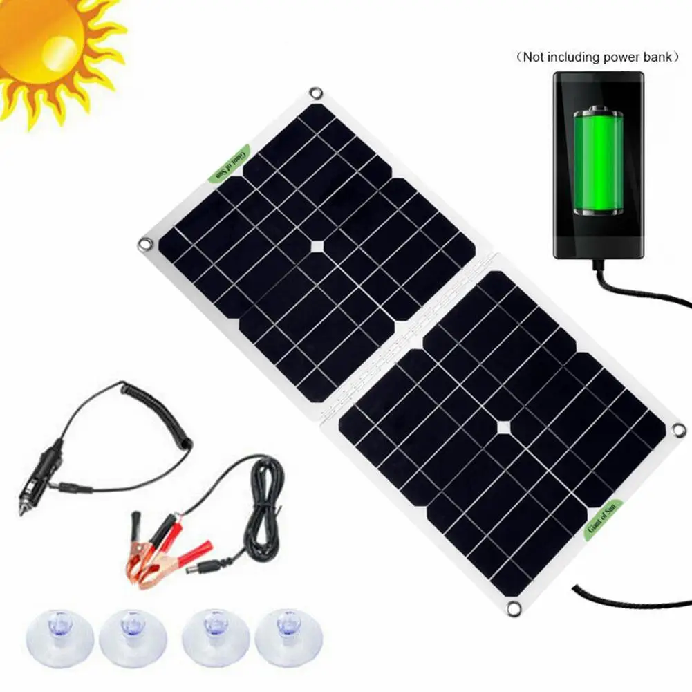 Jual Panel Tenaga Surya/Solar Panel 100W Kit 12V/5V Panel Tenaga Surya/Solar Panel Dengan Baterai Mobil Pengisian Controller Listrik Solar Baterai Pengelola Untuk Mobil Perahu