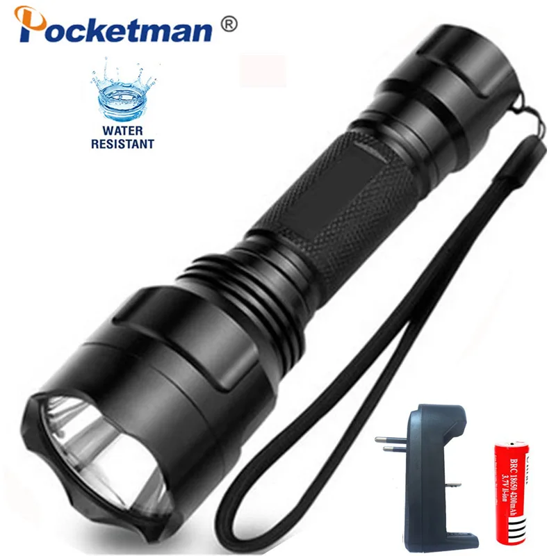 Водонепроницаемый светодиодный светильник онарь Pocketman L2 Q5 18650 фонарик фонарь для