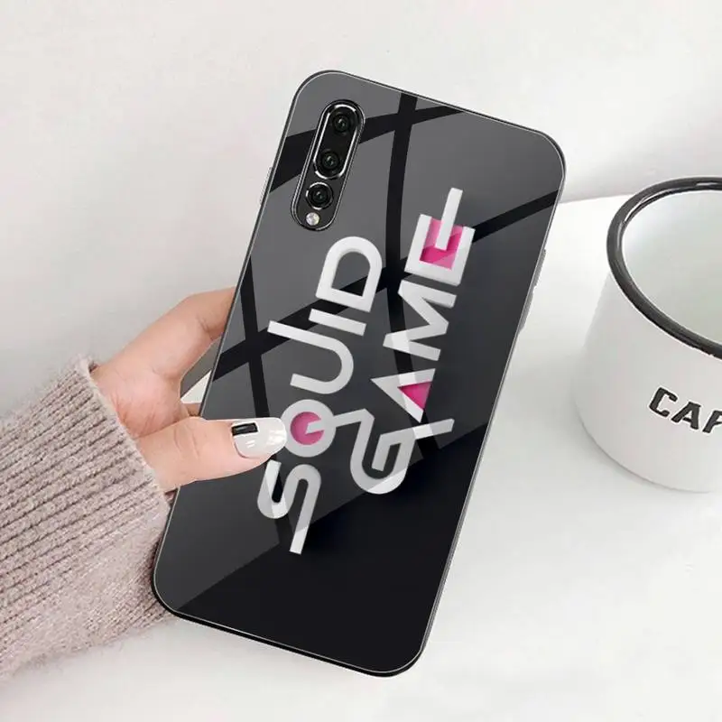 Чехол для телефона Squid Game 456, сериал ужасов, темперированное стекло, для Huawei P30 P20 P10 Lite Honor 7A 8X 9 10 Mate 20 Pro.