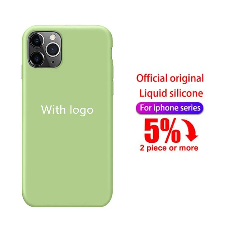 Официальный силиконовый чехол с логотипом для iphone 7 8 6S 6 Plus 11 Pro X XS MAX XR SE телефона