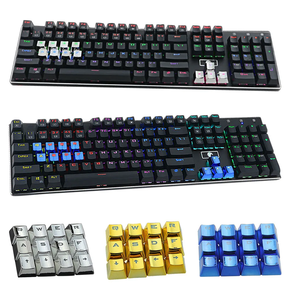 Vococal QWER ASDF Direction 12 Keyset Keycap пластиковые PBT гальванические металлические краски