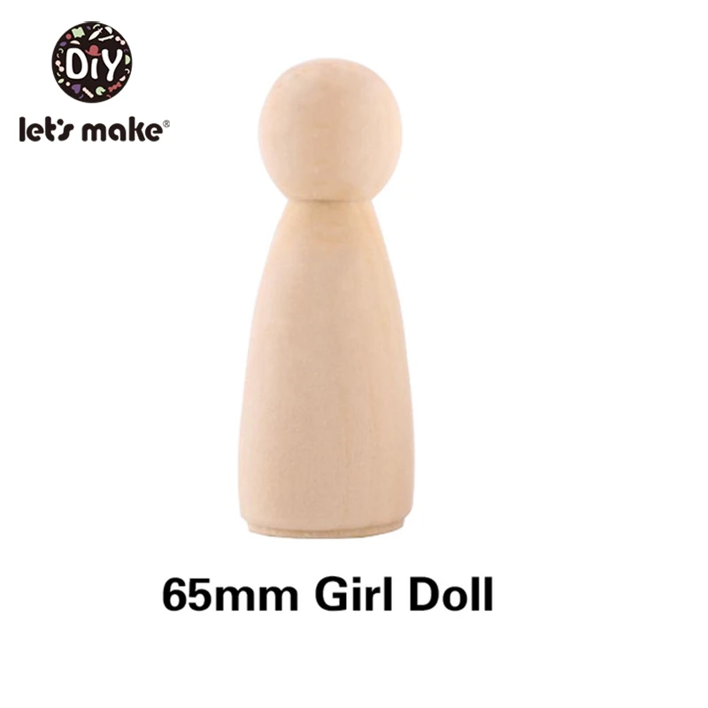 65mm girl 100 шт(35 мм, 43 мм, 55 мм, 65 мм) деревянные колышки для кукол ручной работы DIY деревянная пустая домашняя декоративная кукла для девочек и мальчиков незавершенные мини деревянные куклы - Цвет: 65mm girl