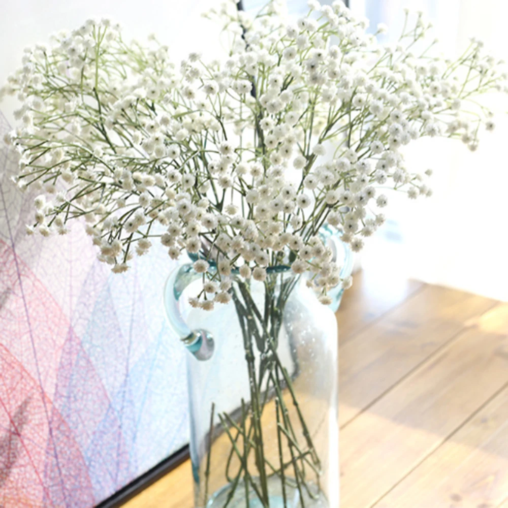 1x искусственный цветок Гипсофила Шелковый букет для дома Свадебные украшения (90