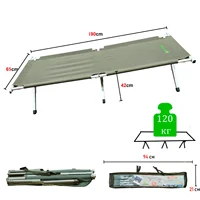 Компактная раскладушка на алюминиевой раме. #1