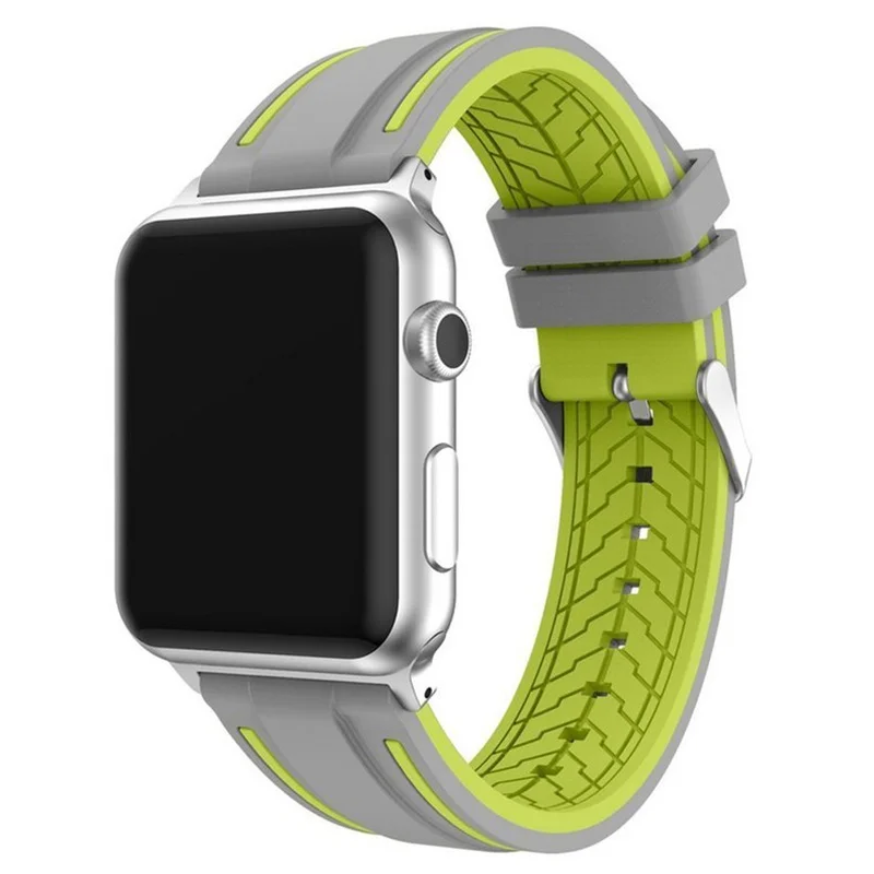 Ремешок силиконовый для Apple Watch Band спортивный браслет смарт-часов iWatch Series 7 6 SE 5 4 3 2