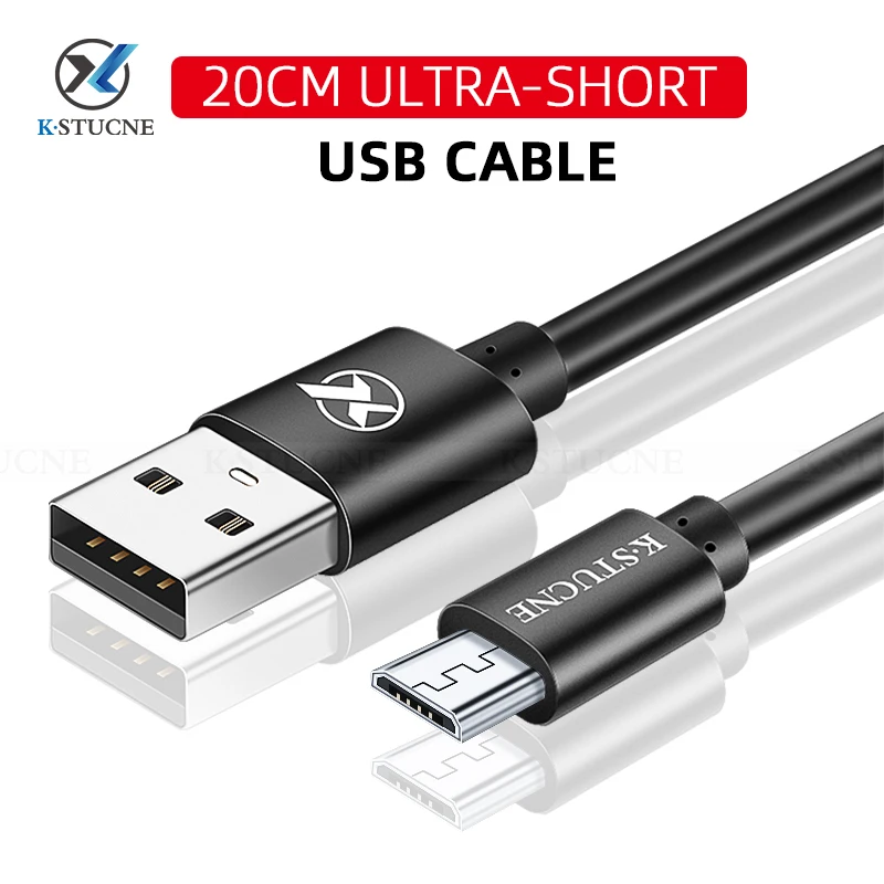 Кабель Micro USB 20 см для Xiaomi Redmi Note 4 5 Android кабель Samsung S7 usb синхронизации данных и