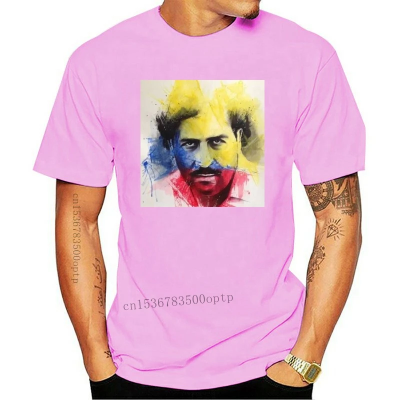 

New pablo escobar p t shirt Design 100% cotton O-Neck Vintage Cute Casual Summer Style Standard shirt