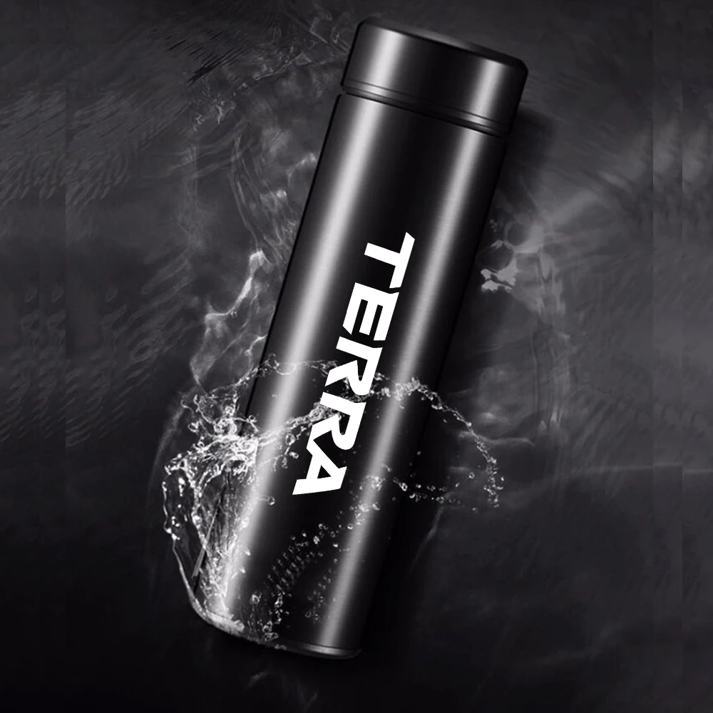 

500ml Stainless Steel Car Insulated Cup Temperature Display intelligent Thermos Flask for Nissan Terra