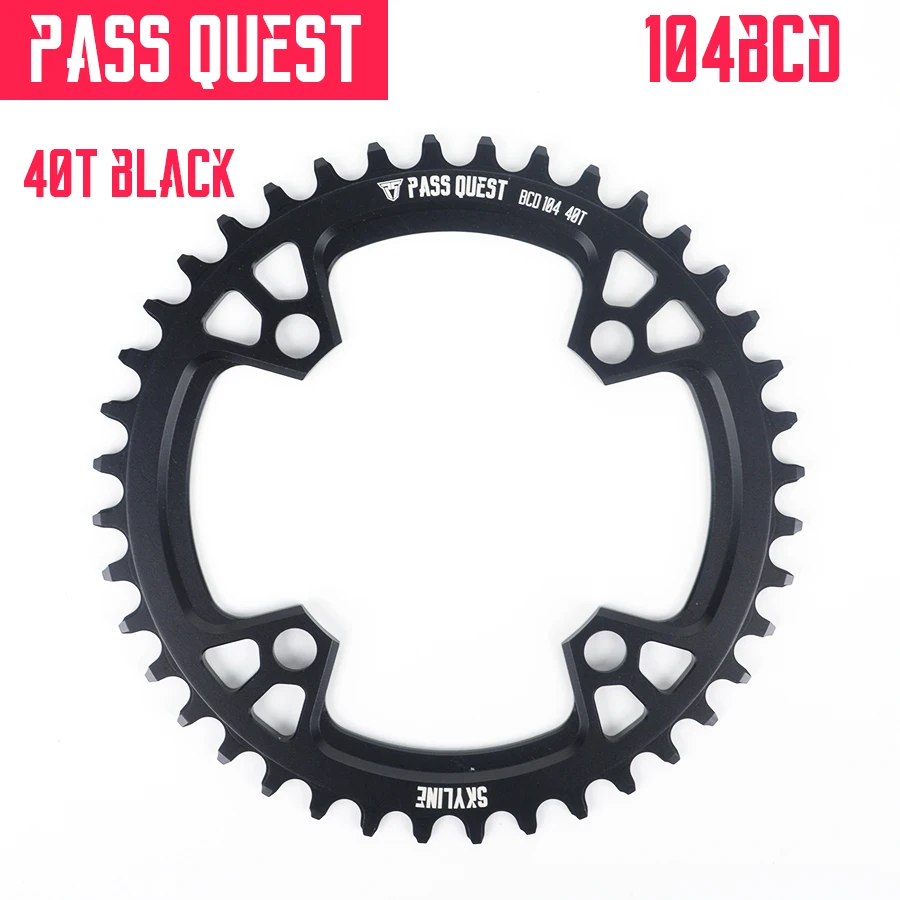 Pass Quest велосипедная Звездочка 104BCD 32T 34T 36T 38T 40T 42T 44T 46T 48T сплав CNC велосипед цепь