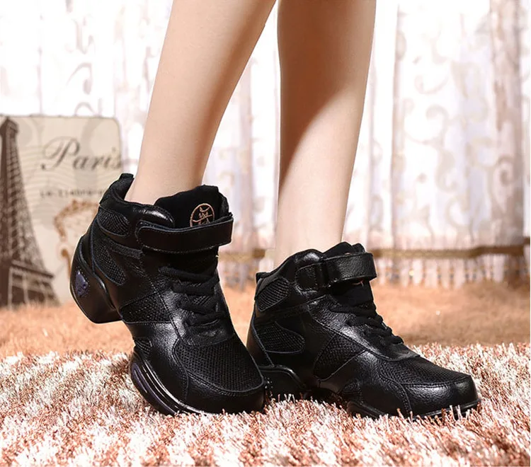 Кожаные дышащие Аутентичные мужские современные кроссовки Танцевальная обувь