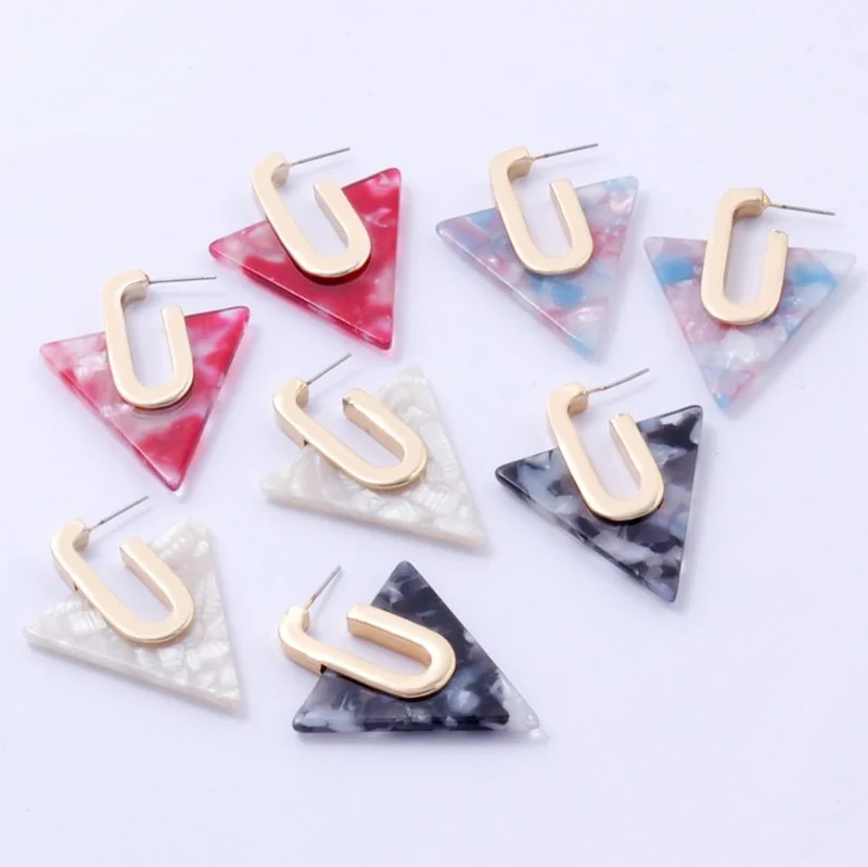 

Creative Earring for Women Geometric Triangle Drop Earrings Jewelry 2021