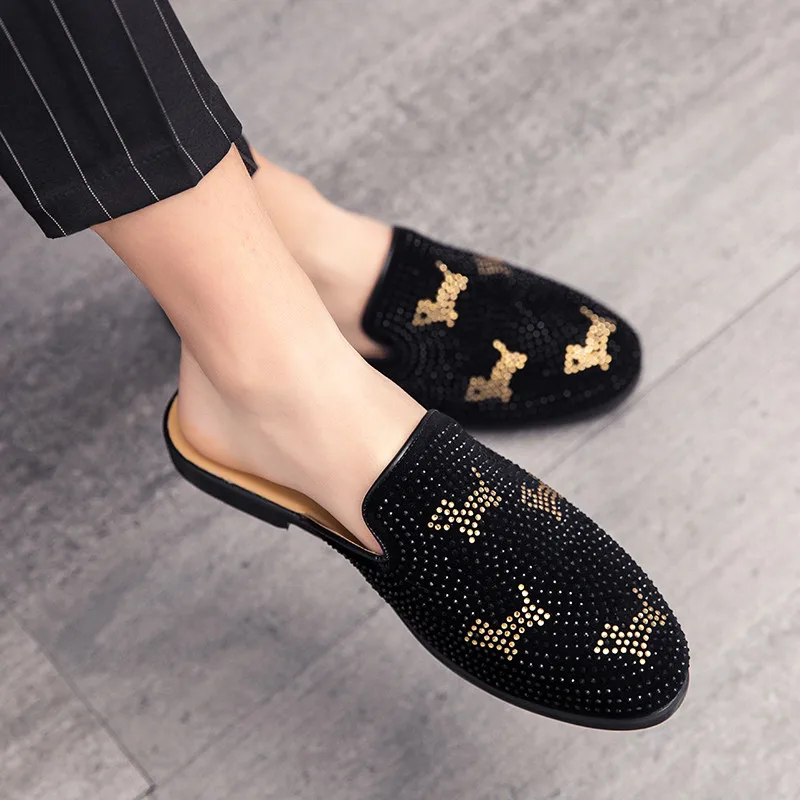 Удобные дизайнерские мужские туфли износостойкие низкие на плоской подошве