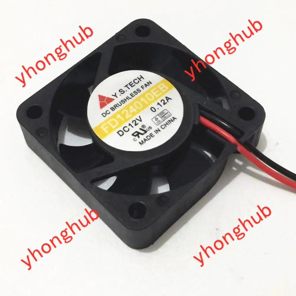 Вентилятор охлаждения сервера Y.S.TECH FD124010EB DC 12 В 0.12A 2-Wire 40x40x10 мм