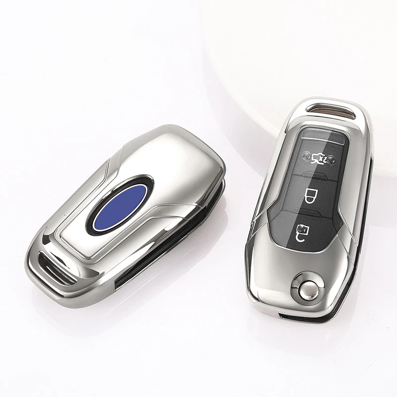 

Soft TPU Case Car Key Cover For Ford Ranger Accessories Fusion Fiesta Mondeo Mk4 Escort Everest Car Keychain Key Cover Cap