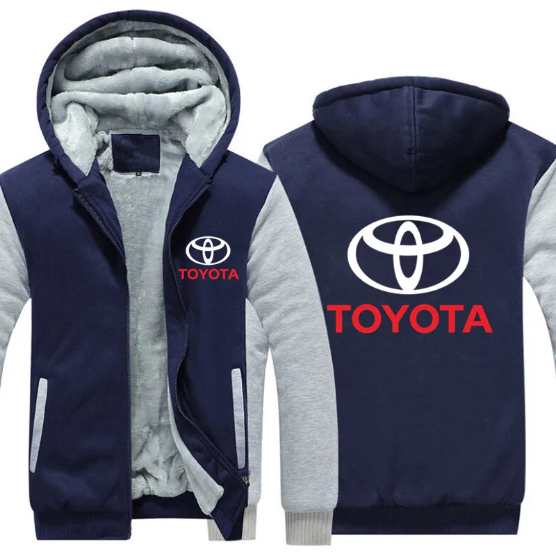Бесплатная доставка толстовки с капюшоном для Toyota куртка зимний пуловер мужчин