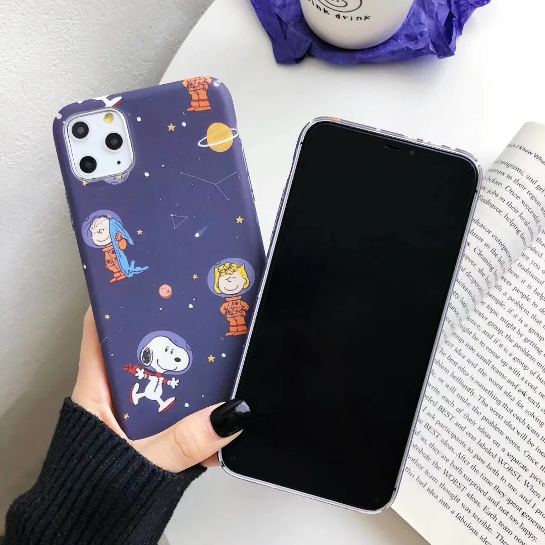 Милый чехол для телефона с рисунком арахиса собаки Шарли коричневого цвета iPhone 11